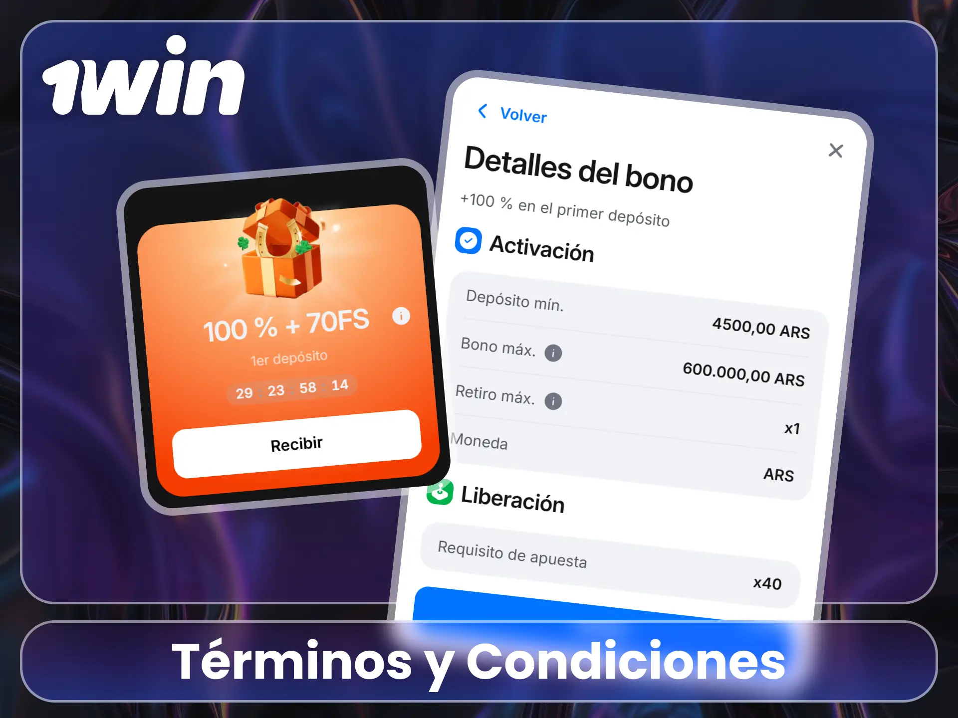 Lee las condiciones legales en el sitio oficial de 1Win.