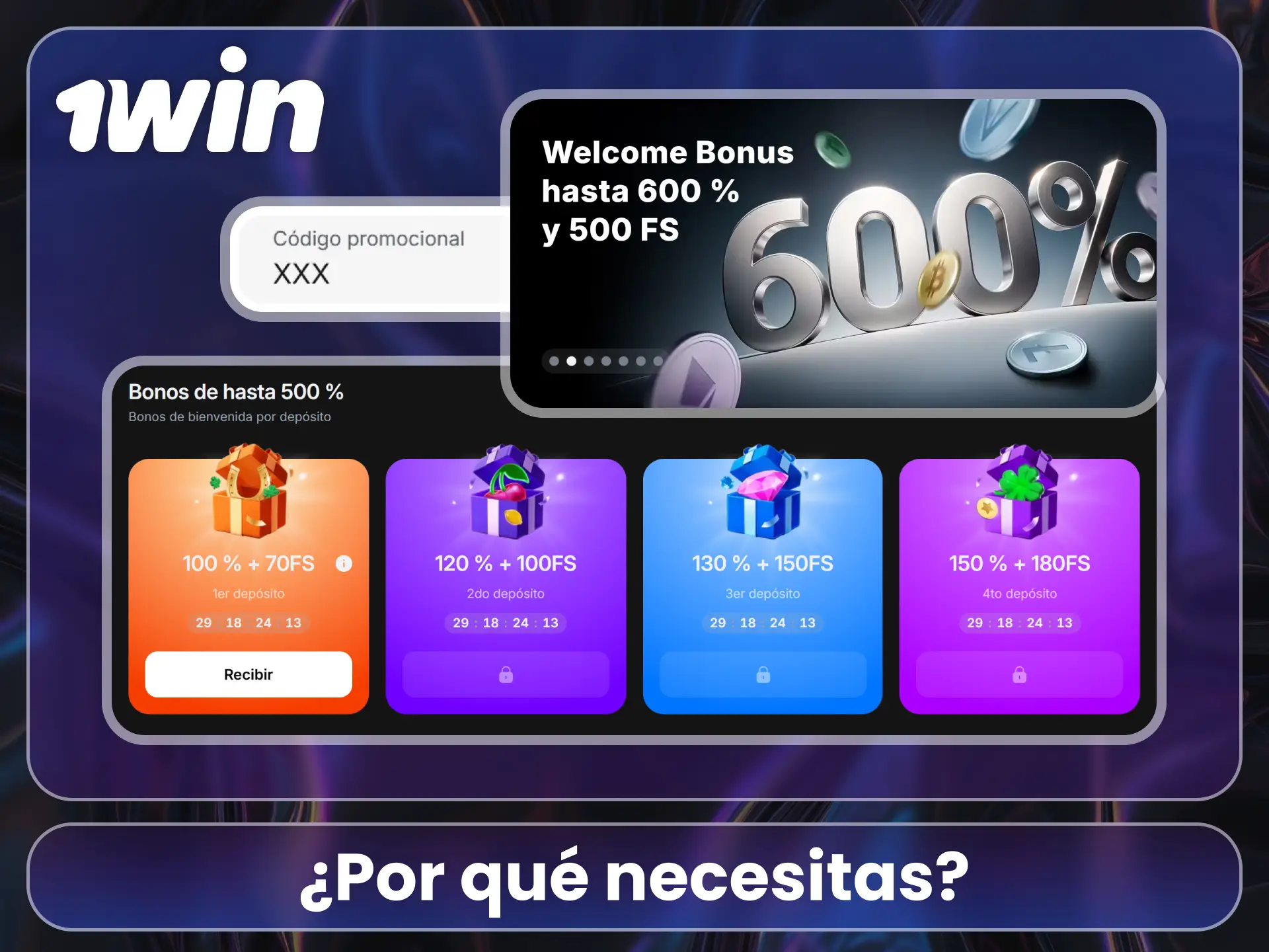 Obtén ventajas exclusivas en el sitio oficial de la 1Win.