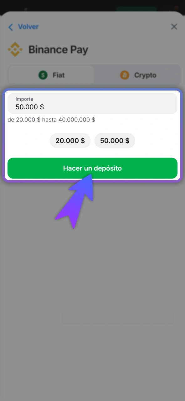 Confirma tu ingreso de dinero en el sitio oficial 1Win.