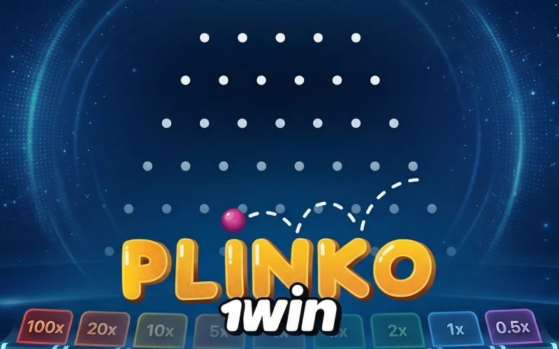 Lanza la ficha en Plinko desde el sitio oficial 1Win.