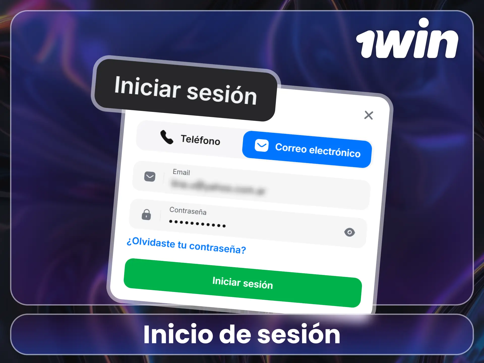 Inicia sesión de usuario en el sitio oficial de 1Win.