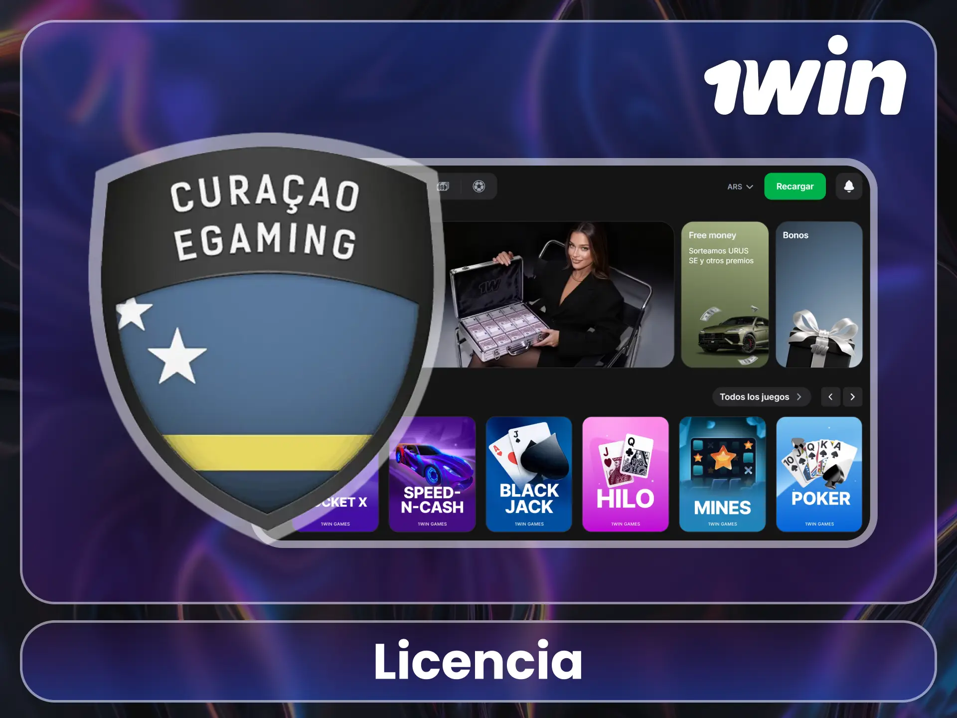 Consulta la licencia legal en el sitio oficial de 1Win.