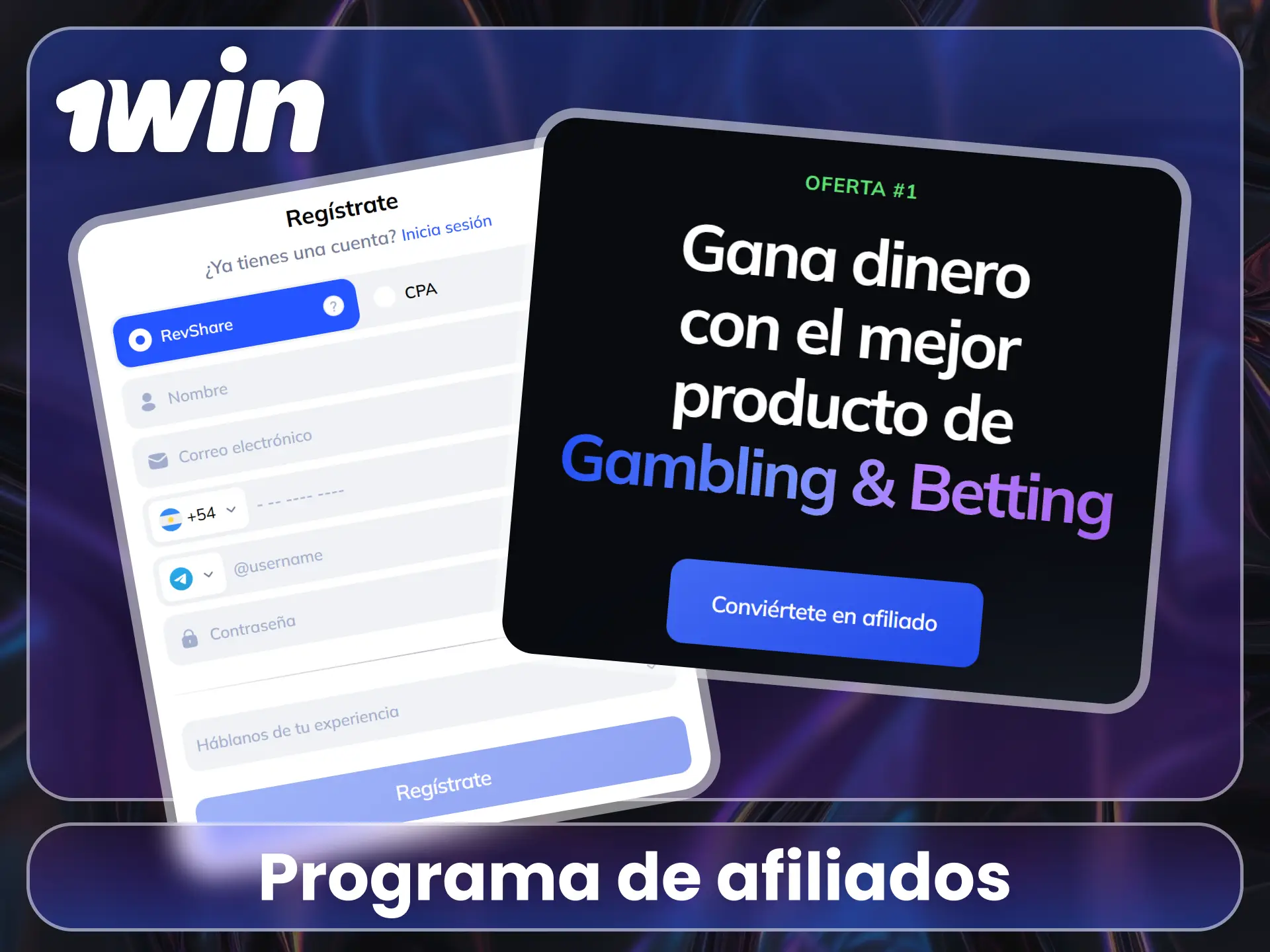 Únete al programa de afiliados del sitio oficial de 1Win.