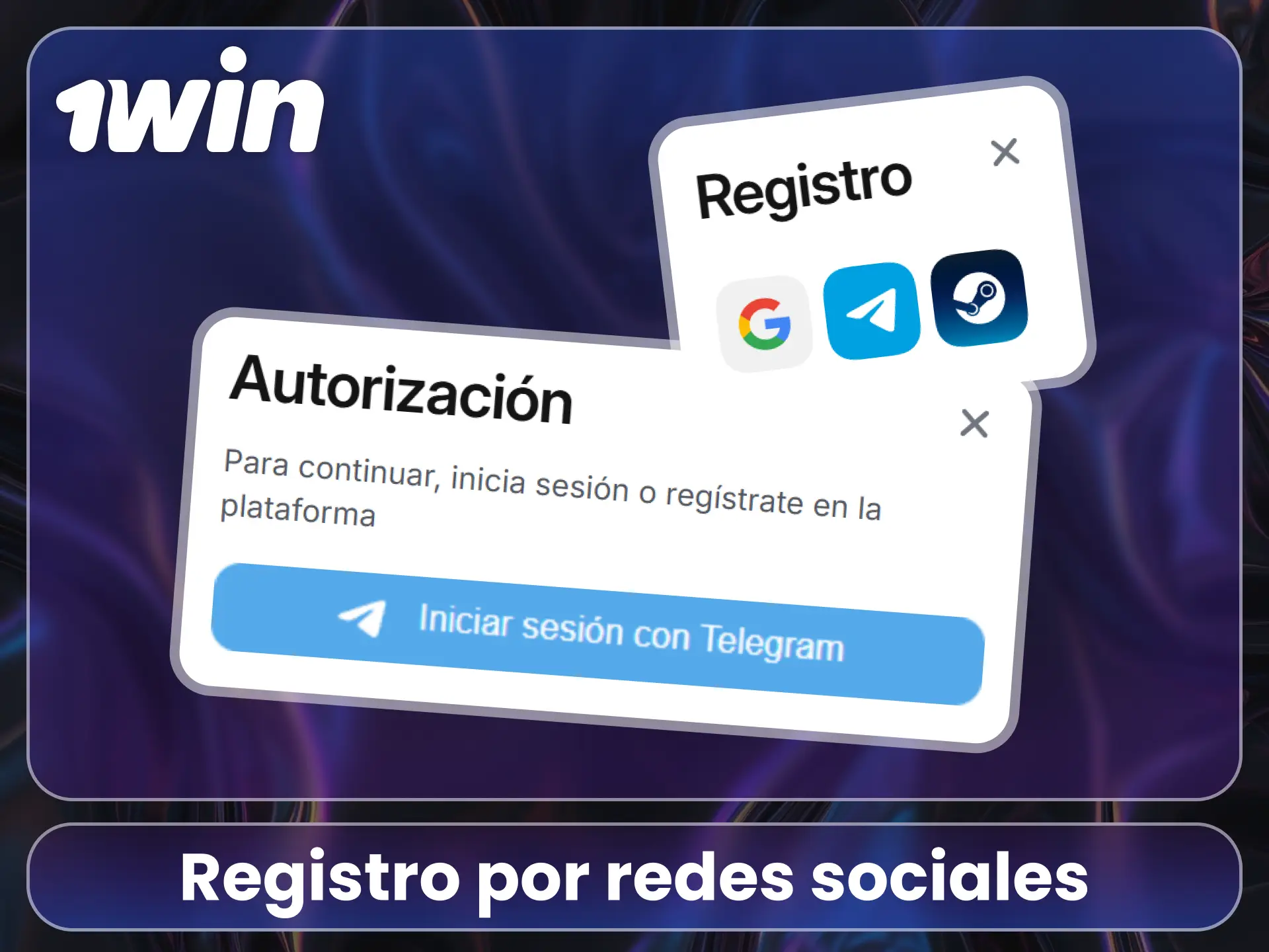 Crea tu cuenta con redes en el sitio oficial 1Win.