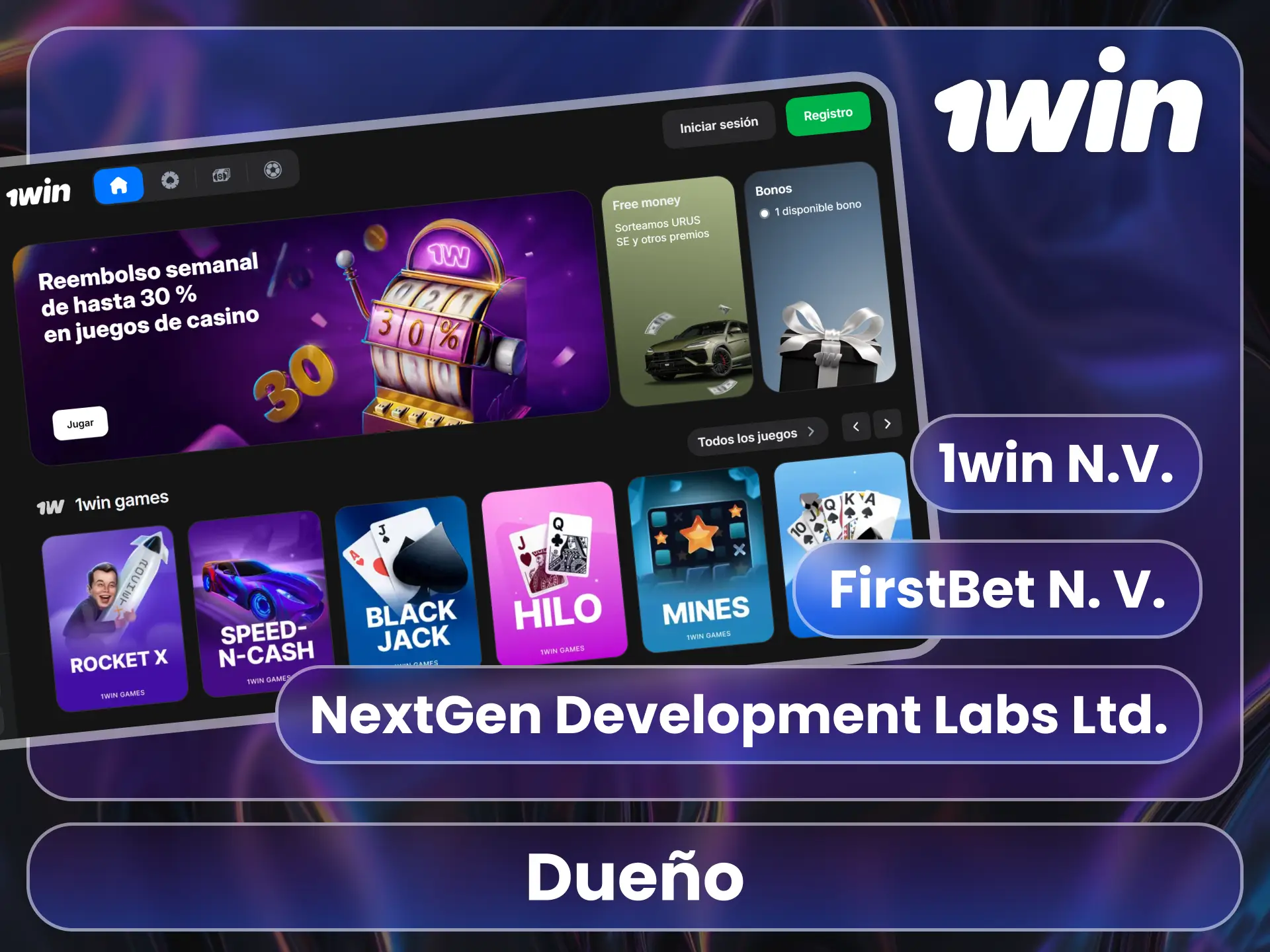 Revisa la información legal en el sitio oficial de 1Win.