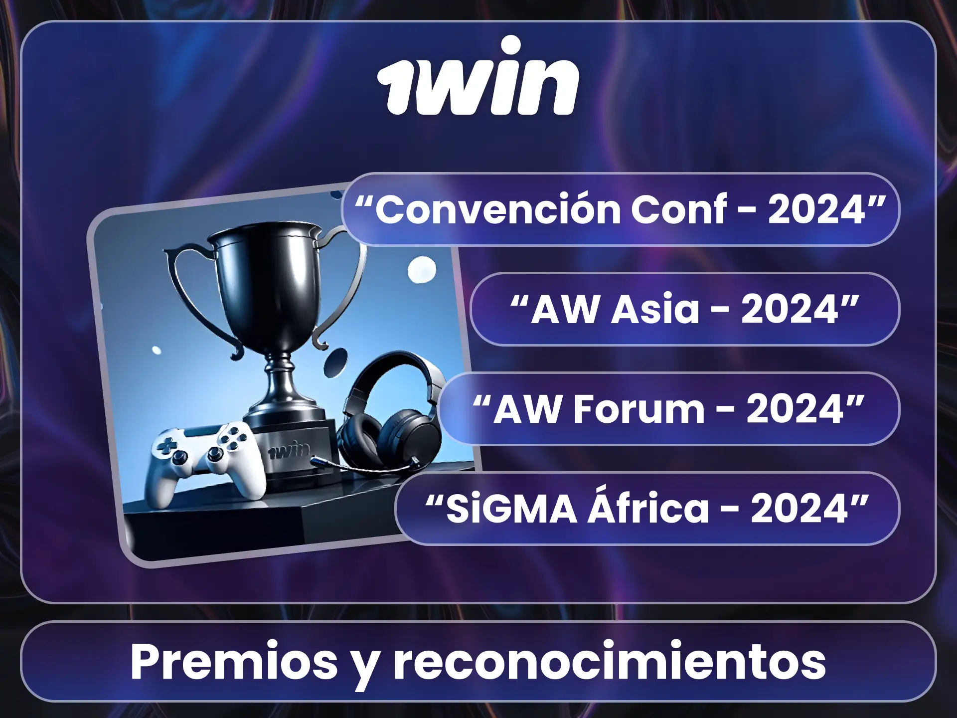 Mira los premios ganados en el sitio oficial de 1Win.