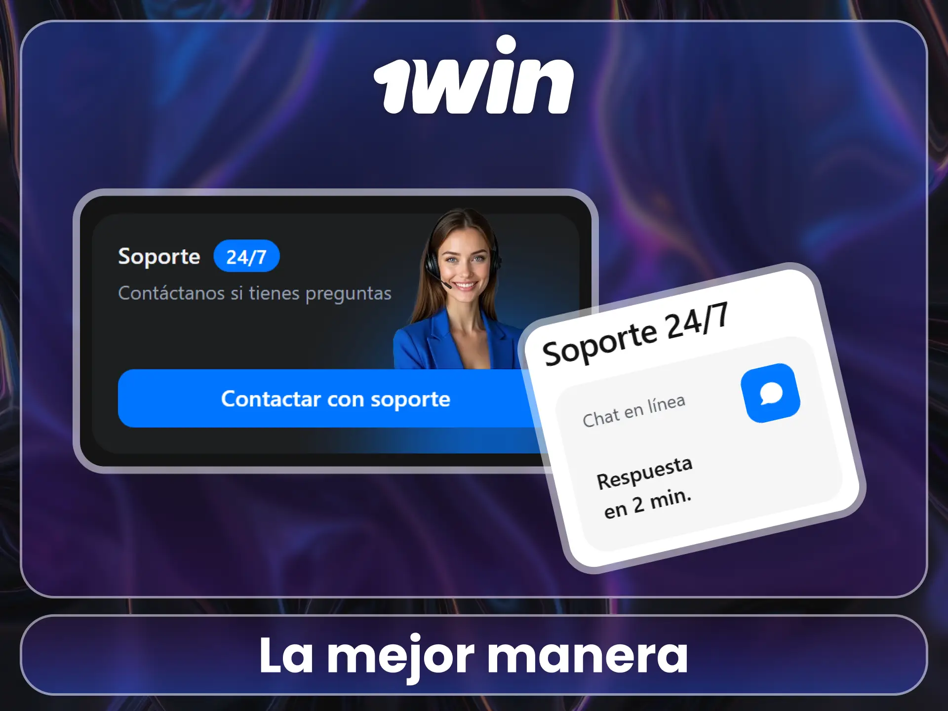 Elige el mejor canal de soporte oficial en la 1Win.